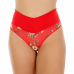 Kit 3 Calcinhas Cós Alto Modelador, Fio Duplo Estampada, Alessandra