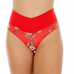 Kit 10 Calcinhas Cós Alto Modelador, Fio Duplo Estampada, Alessandra