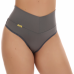 Kit 5 Calcinhas Cós Alto Modelador, Fio Duplo Sem Estampas, Luna