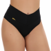 Kit 5 Calcinhas Cós Alto Modelador, Fio Duplo Sem Estampas, Luna