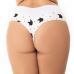 Kit 5 Calcinhas Plus Size Cós Alto Plus Fio Dental Duplo, Verônica.