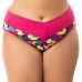 Kit 5 Calcinhas Plus Size Cós Alto Plus Fio Dental Duplo, Verônica.