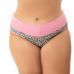 Kit 5 Calcinhas Plus Size Cós Alto Plus Fio Dental Duplo, Verônica.