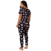 Pijama Feminino Adulto Longo e com Manga Curta Conforto para Todas as Estações, Rafaela!