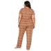Pijama Plus Sizer em Poliéster Estampado Manga Curta, Lilia!